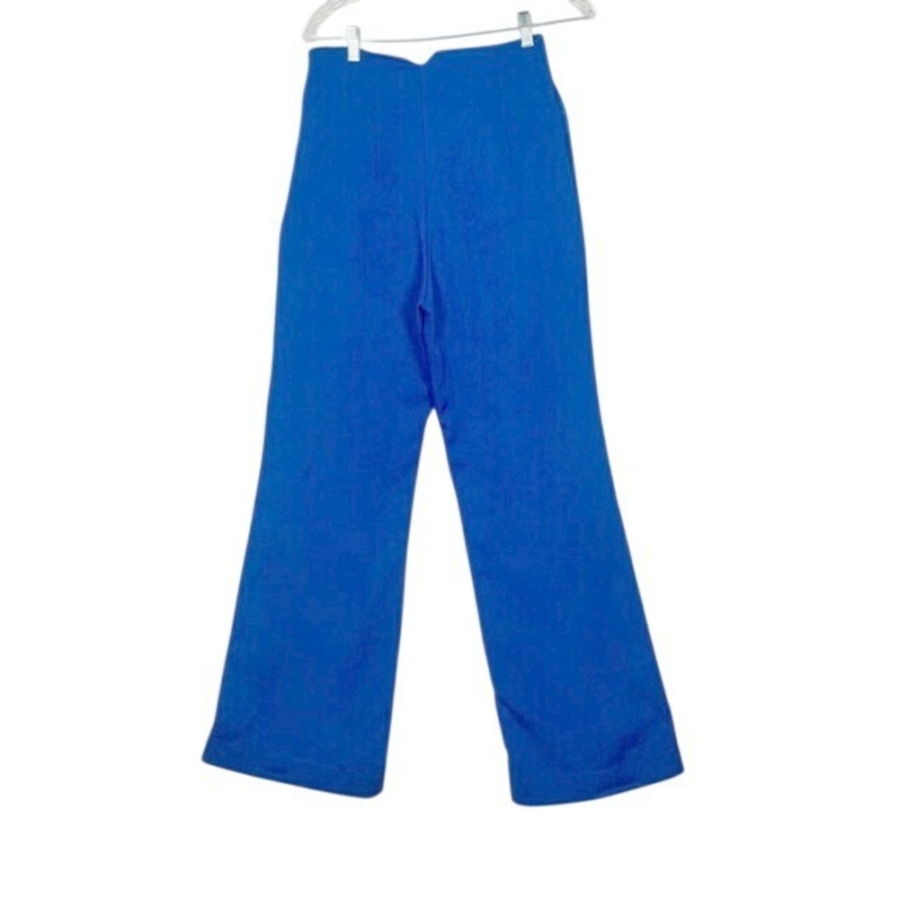 DO BE Womens Blue Wide Leg High Waisted Dress‎ Pants Size S Poly Spandex